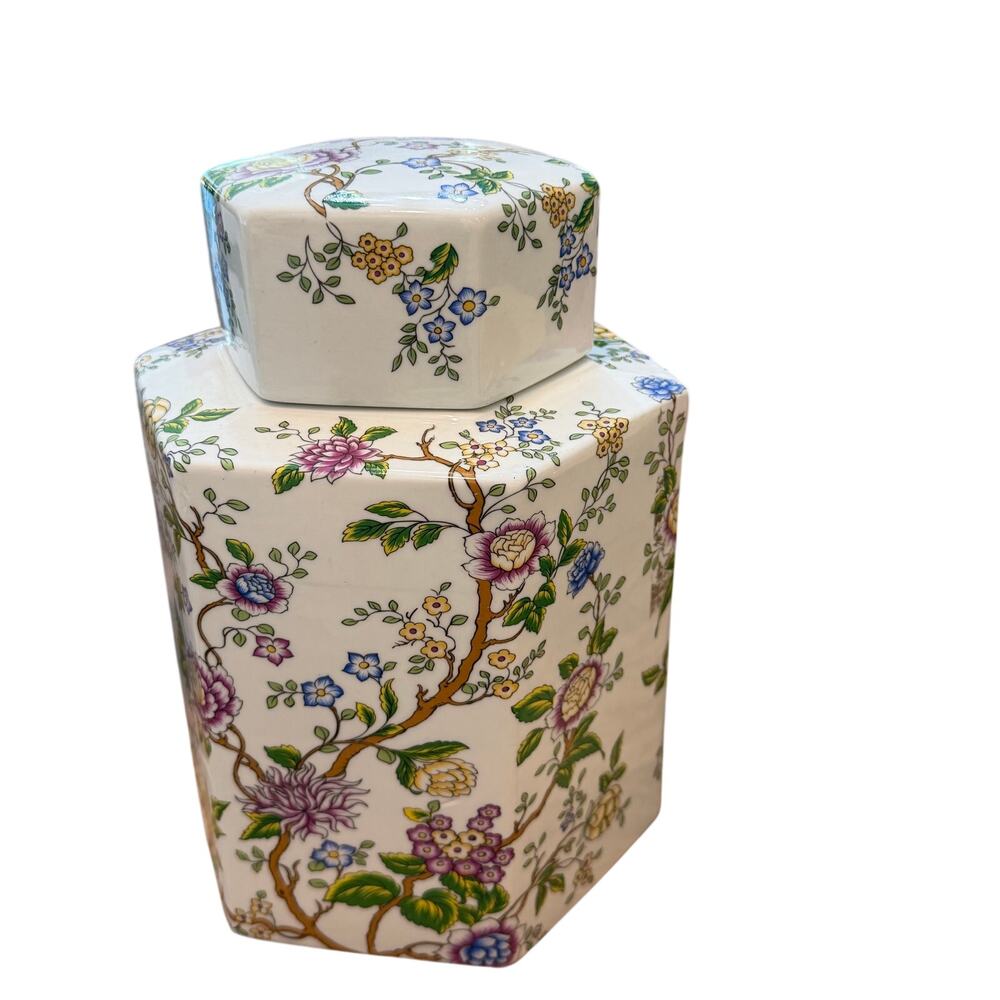 Galt International Classic Lidded Ginger Jar Floral Print - Picture 4 of 7